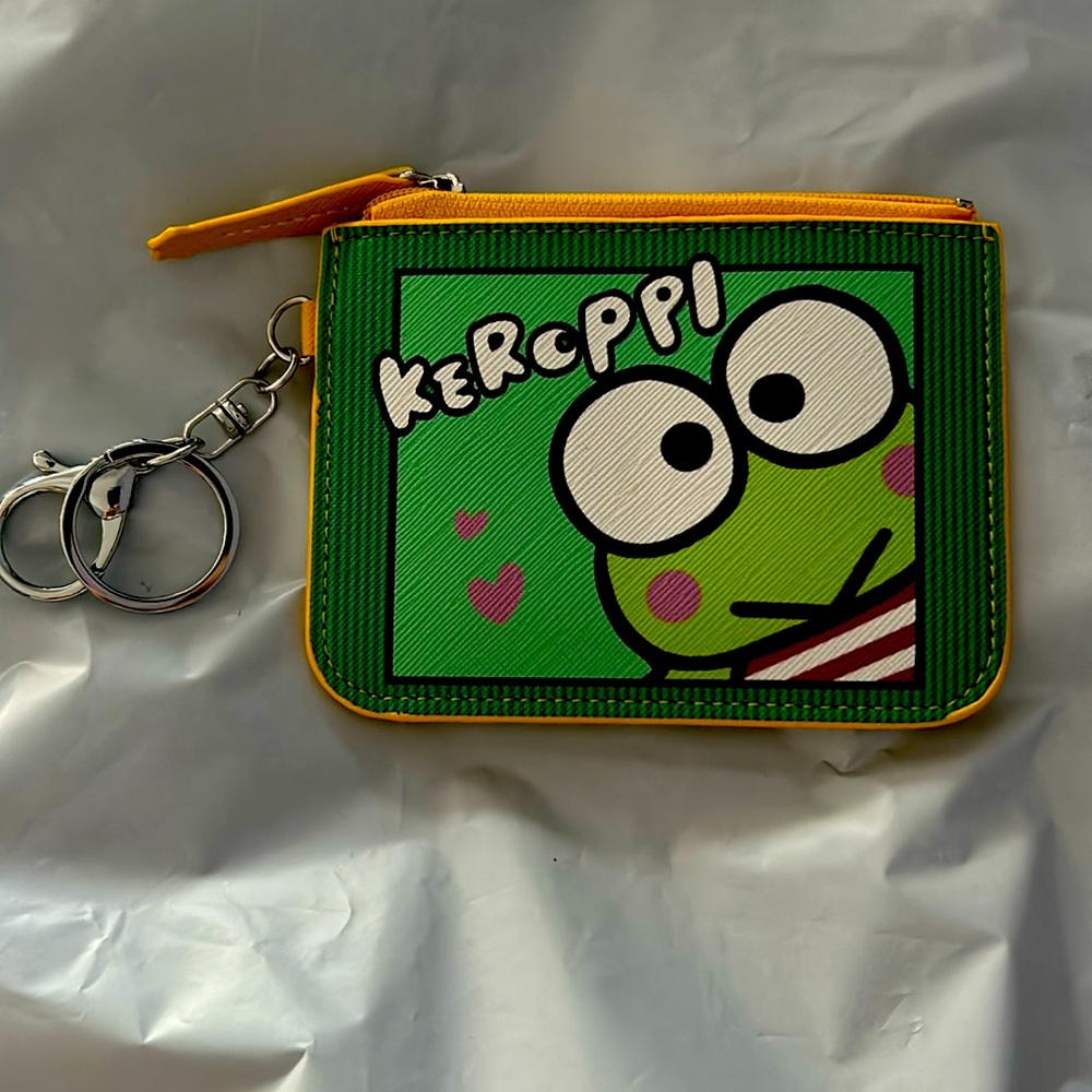 Women’s girls keroppi keychain wallet